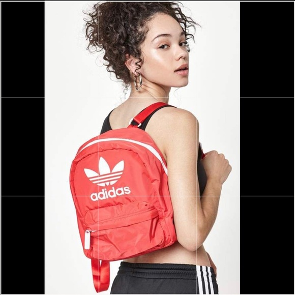 Cumulatief Ideaal Actie adidas | Bags | Host Pick Adidas Red Satin Backpack Nwt Mini | Poshmark